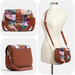 NWT Coach x Kaffe Fassett Georgie Saddle Bag C2804